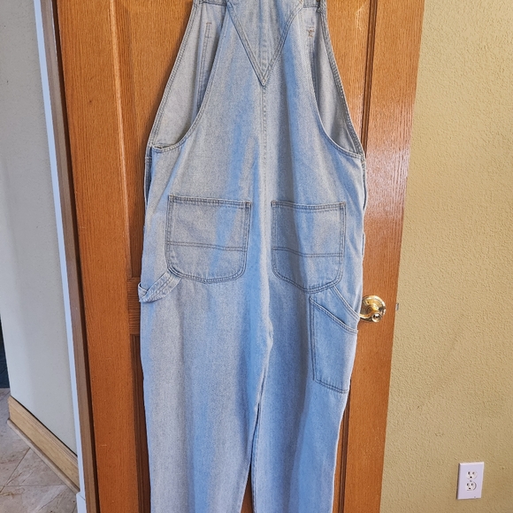 Overalls Code Zero Classic Vintage Denim Baggie Boyfriend Style Light Blue - Picture 3 of 3